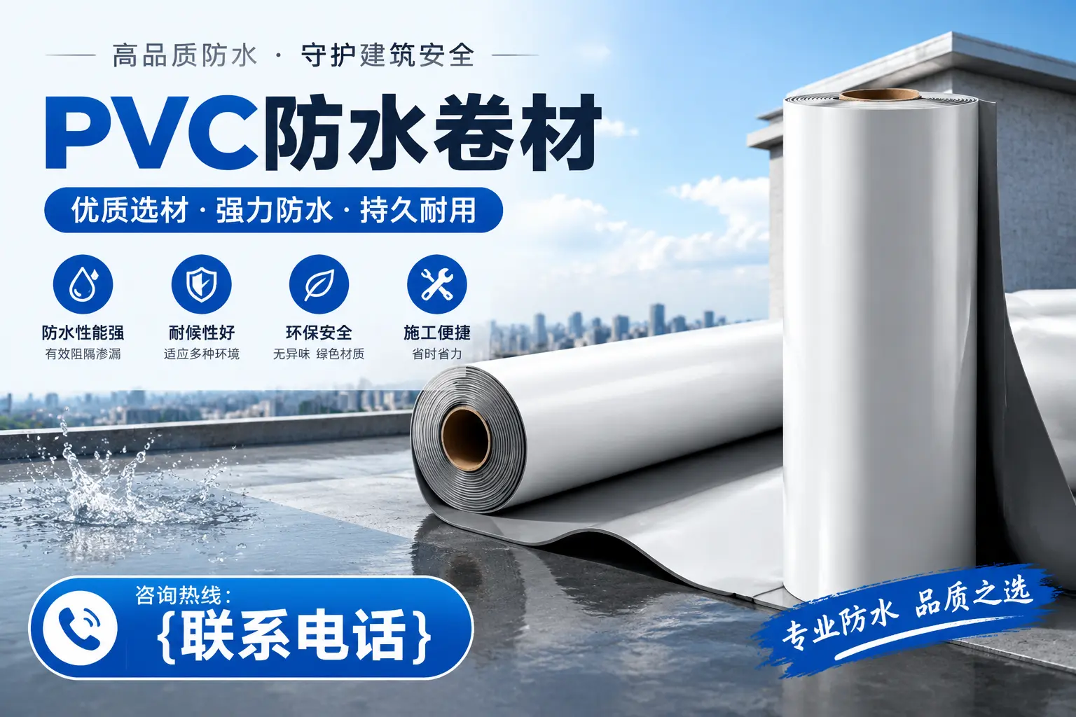 PVC防水卷材的选购技巧与注意事项，助您在昌江找到合适产品